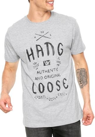Camiseta Hang Loose Long Cinza
