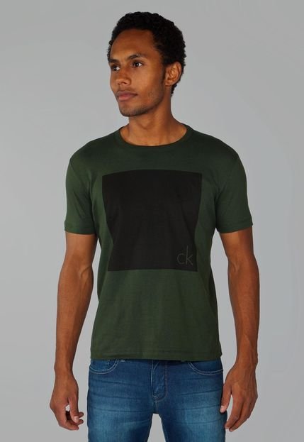 Camiseta Calvin Klein Jeans Quadro Verde - Marca Calvin Klein Jeans