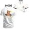 Camiseta Plus Size Premium Malha Confortável Estampada Urso Positive Frente e Costas - Branco - Marca Nexstar