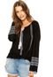 Blusa FiveBlu Tassel Preta - Marca FiveBlu