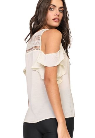 Blusa Endless Off Shoulders Off-white