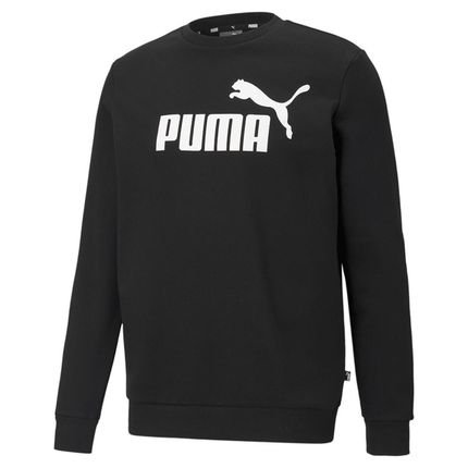 Moletom Puma Careca ESS Big Logo Crew Masculino Black - Marca Puma