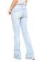 Calça Jeans Calvin Klein Jeans Flare Estonada Detalhe Azul - Marca Calvin Klein
