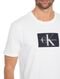 Camiseta Calvin Klein Jeans Masculina Issue Logo Black Block Branca - Marca Calvin Klein