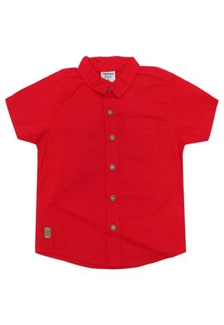 Camisa Rovitex Menino Lisa Vermelha