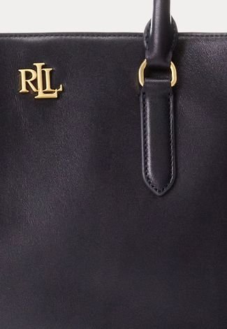 Bolsa Lauren by Ralph Lauren Logo Preta