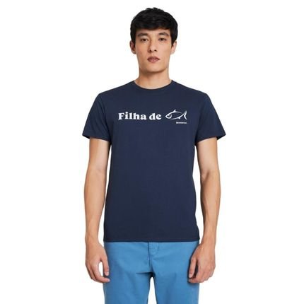 Camiseta Estampada Filha De Peixe Reserva Azul Marinho - Marca Reserva