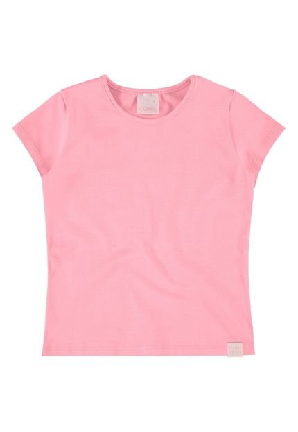 Blusa Básica Para Menina Quimby Rosa Claro - Marca Quimby