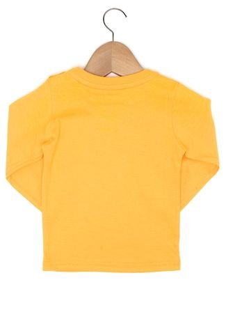 Camiseta Tigor T. Tigre Manga Longa Menino Amarelo