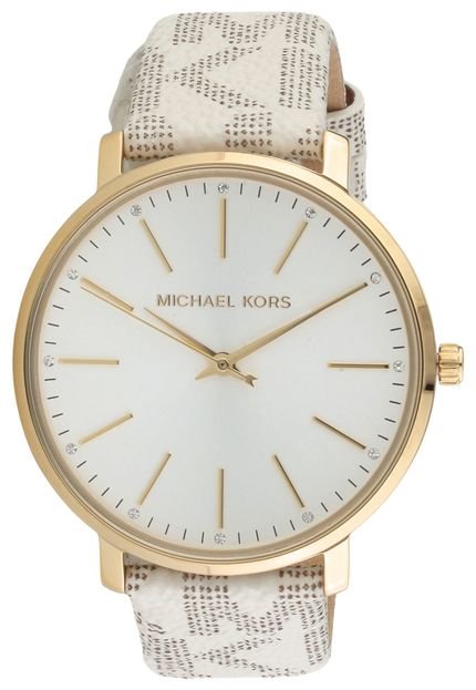 Relógio Michael Kors MK2858/0BN Off-White/Dourado - Marca Michael Kors
