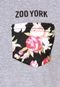 Camiseta Especial Zoo York Raglan Flower Cinza - Marca Zoo York