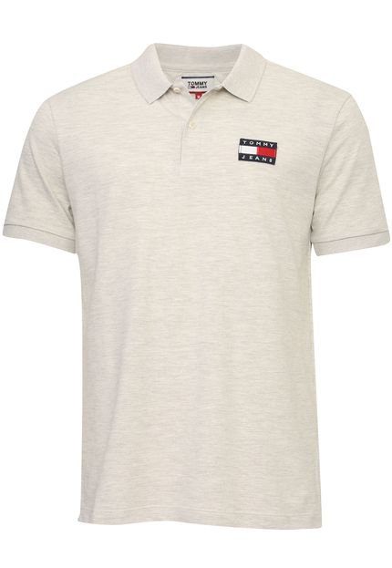 Camisa Polo Tommy Hilfiger Reta Logo Cinza - Marca Tommy Hilfiger