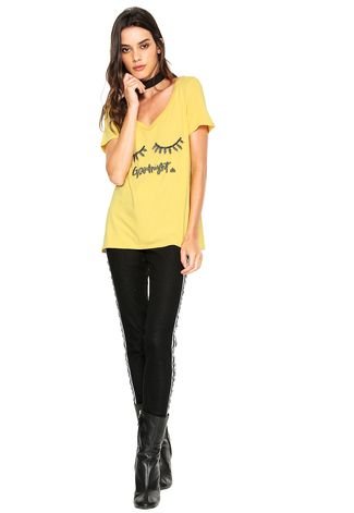 Camiseta It's & Co Cílios Amarela