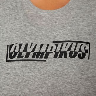 Camiseta Box Graphic Olympikus Feminina M Cinza