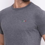 Kit 3 Camisetas Itália Alta Costura Preto Chumbo e Branco Mescla Multicolorido - Marca HILMI