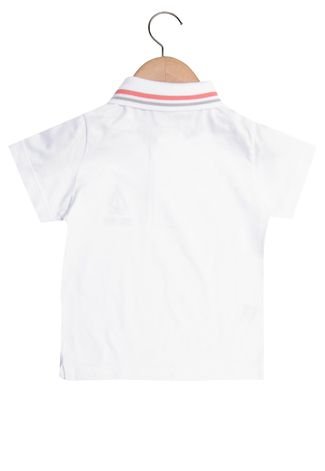 Camisa Polo Carinhoso Manga Curta Menino Branco