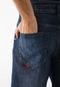 Bermuda Jeans Ellus Reto Dark Indigo Azul - Marca Ellus