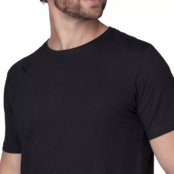 Camiseta Masculina Basica Lisa Algodão Premium Camisa Preta - Marca Lavini Shoes