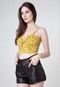 Top Cropped Dress To Bananas Amarelo - Marca Dress to