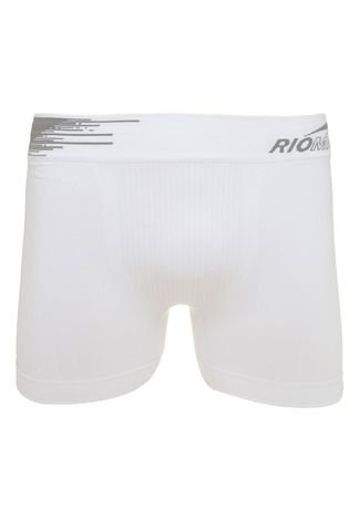 Cueca Rio Man Boxer Comfort Performance Sem Costura Branca