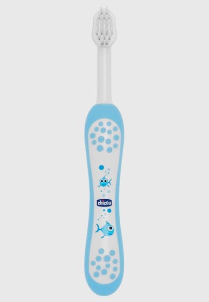 Escova de Dentes Chicco (6M) - Azul - Marca Chicco