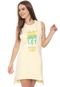 Vestido Hurley Curto Wavy Palm Amarelo - Marca Hurley