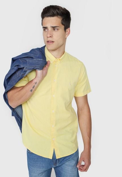 Camisa Reserva Reta Oxford Color Amarela - Marca Reserva