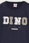 Camiseta Infantil Brandili Dino Azul-Marinho - Marca Brandili