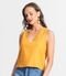 Regata De Linho Premium Feminino Endless Amarelo - Marca Endless