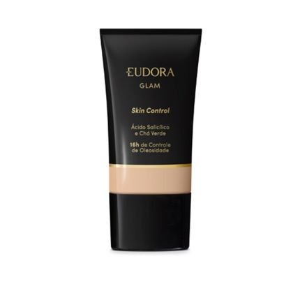 Base Eudora Líquida Glam Skin Control Cor 00 30ml - Marca Eudora