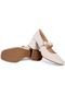 Scarpin Feminino Mary Jane Boneca Lumiss Slingback Sapato Salto Bloco Confortável Off White - Marca LUMISS
