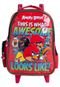 Mochilete Escolar Angry Birds Awesome Vermelha - Marca Santino