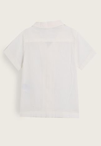 Camisa Infantil Cotton On Lisa Off-White
