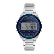 Relógio Masculino Digital Casual Prata e Azul Mondaine - Marca Mondaine