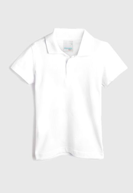 Camisa Polo Malwee Kids Menina Lisa Branca - Marca Malwee Kids