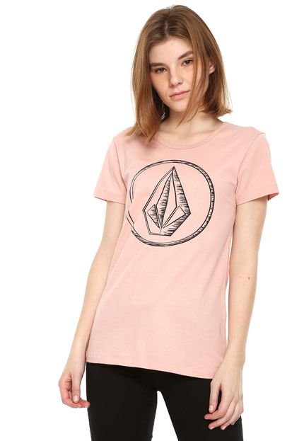 Camiseta Volcom Stone Rosa - Marca Volcom