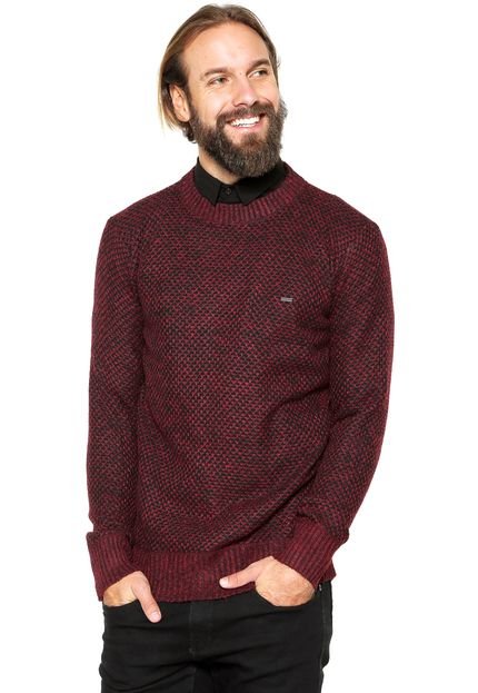 Suéter Overcore Tricot Texturizado Vinho - Marca Overcore