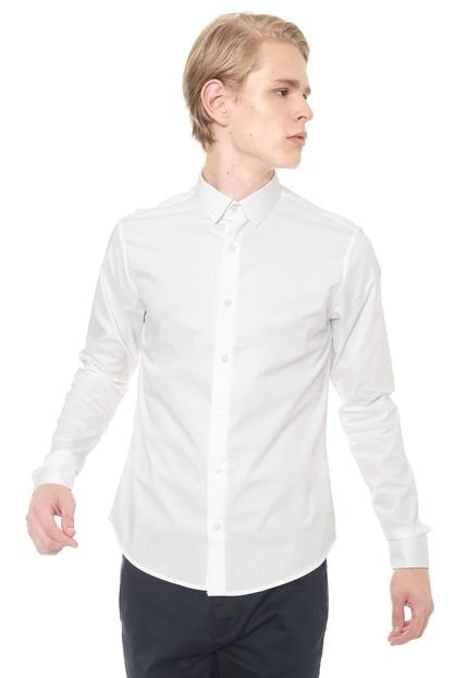 Camisa Calvin Klein Reta Logo Branca - Marca Calvin Klein