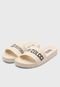 Chinelo Slide Colcci Logo Off-White - Marca Colcci