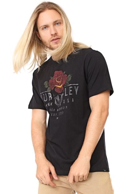 Camiseta Hurley Flowering Youth Preta - Marca Hurley