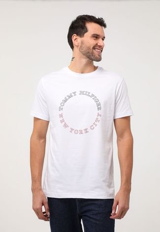 Camiseta Tommy Hilfiger NYC Branca - Compre Agora