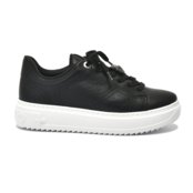 Tenis Flatform Via Marte Preto Branco - Feminino - Marca Via Marte