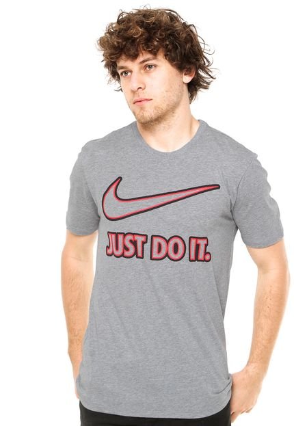 Camiseta Manga Curta Nike Tee-Embrd JDI Cinza - Marca Nike