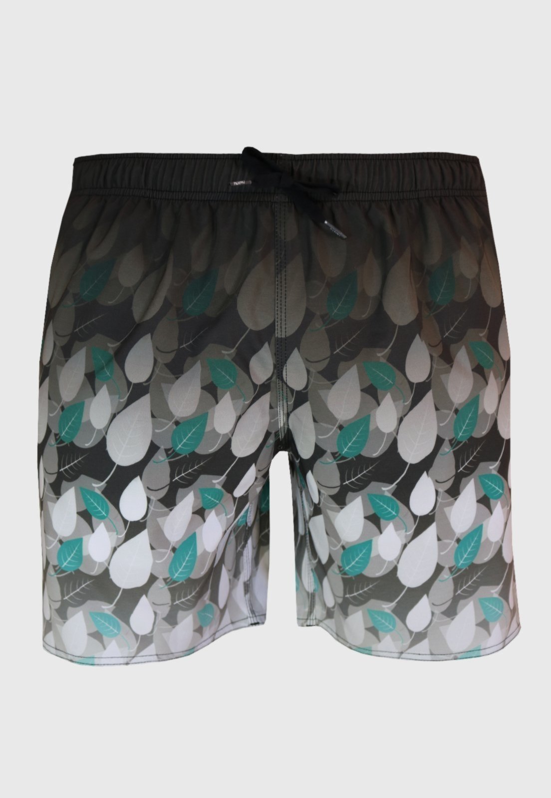 Shorts Elástico Alkary Floral Cinza - Marca Alkary