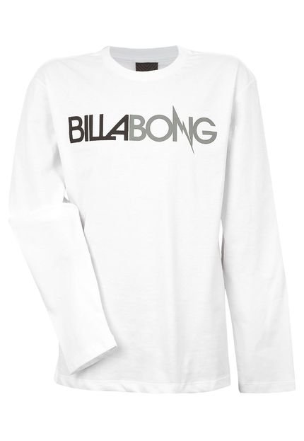 Camiseta Ml Juvenil Billabong Lightng Branco - Marca Billabong
