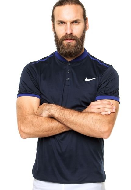 Camisa Polo Nike Advantage Premier Solid Azul-Marinho - Marca Nike