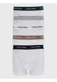 Pack 5 Bóxers Trunk Cotton Classics  Blanco Calvin Klein
