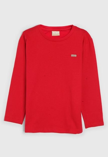 Camiseta Milon Infantil Logo Vermelha - Marca Milon