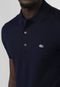 Camisa Polo Lacoste Reta Logo Azul-Marinho - Marca Lacoste