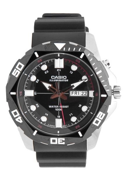 Relógio Casio MTD-1080Z-1AVDF Prata/Preto - Marca Casio